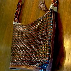 Brighton leather bucket shoulder bag very good condition, wallet included